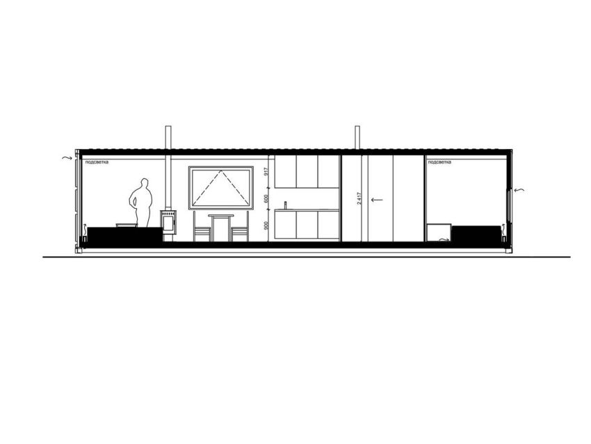 домик из контейнера