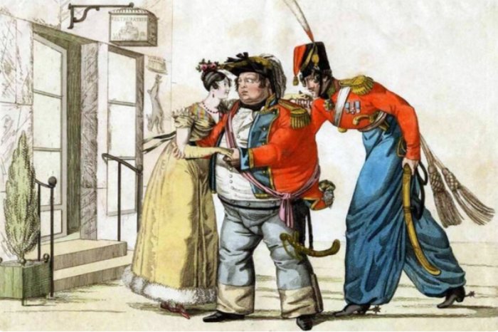 Что высмеивали обычные парижане в русских офицерах в 1814 году