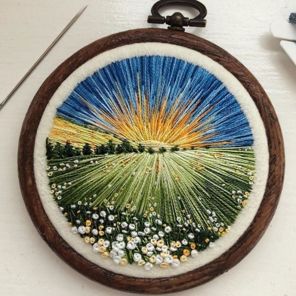 30 удивительных пейзажей, созданных из ниток и любви к природе 30 удивительных пейзажей, созданных из ниток и любви к природе