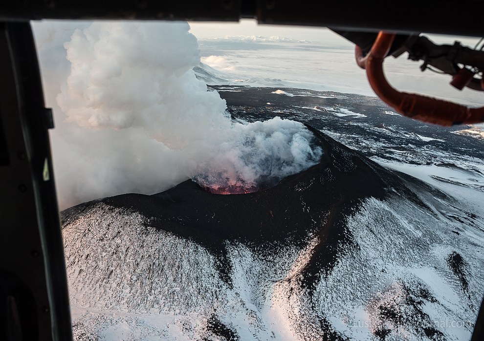 На вертолете над Камчаткой