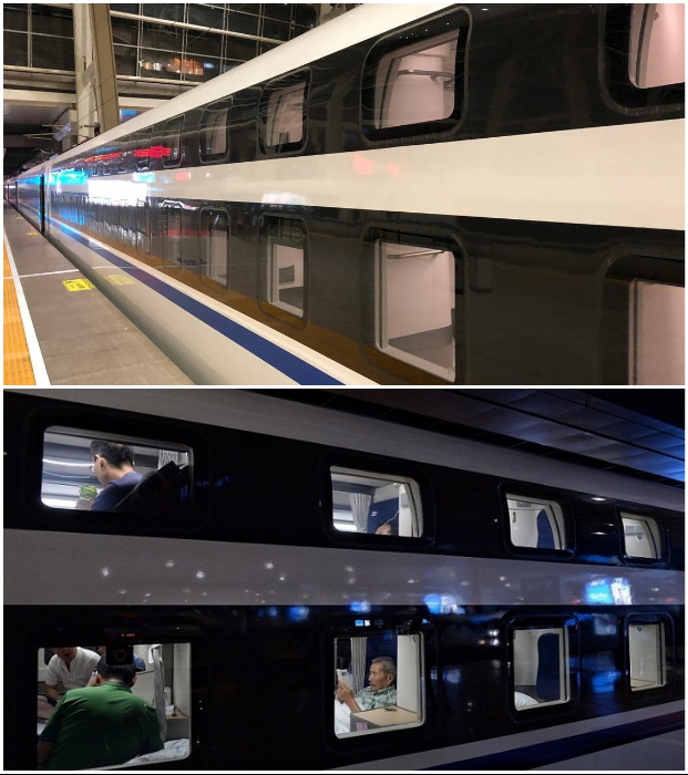 У каждого пассажира есть индивидуальное окно.