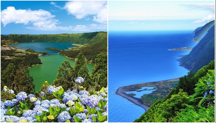 Вот такую красоту должны были видеть гости отеля Monte Palace из окон своих номеров (Азорские острова).