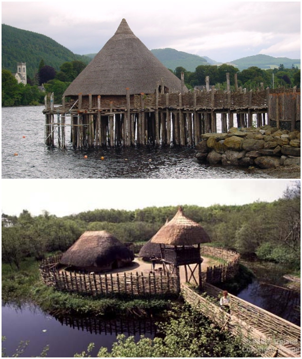 Ирландцы строили свои дома на высоких сваях или на острове, в окружении воды (кранног).