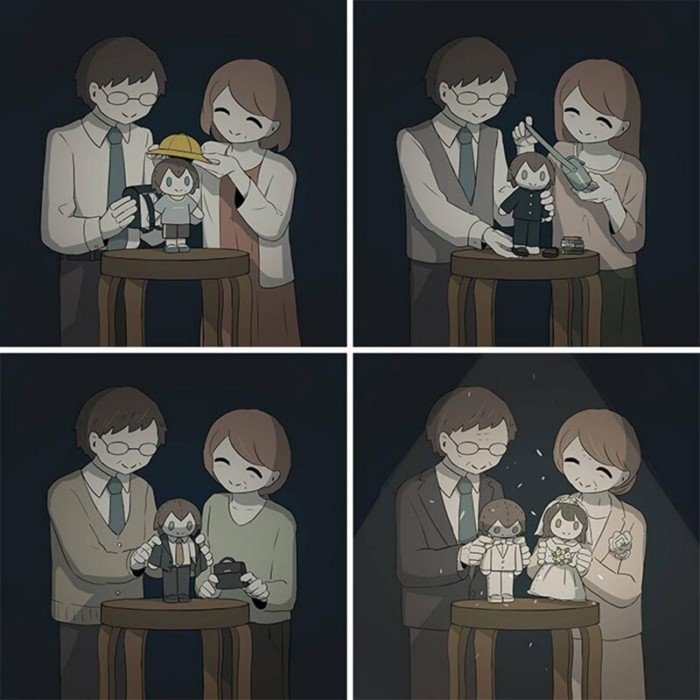 Иллюстрации японского художника о чувствах, которые трудно передать