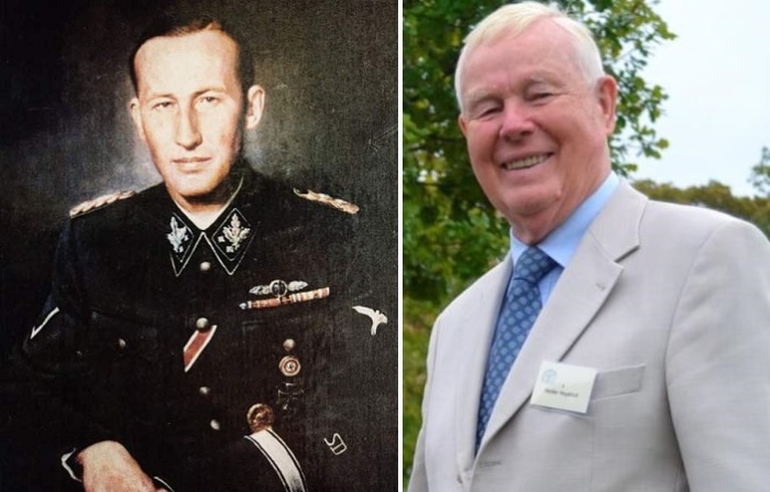 Рейхард Гейндрих (1941 г.) и его сын Хайдер Гейндрих (2015 г.) / Фото: blesk.cz Рейхард Гейндрих (1941 г.) и его сын Хайдер Гейндрих (2015 г.) / Фото: blesk.cz