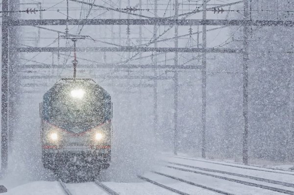 Зимнее железнодорожье