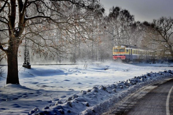 Зимнее железнодорожье