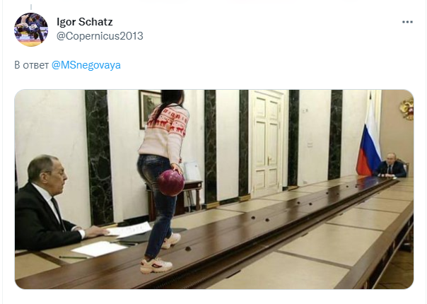 Фото №6 - Ещё больше шуток и мемов про длинный стол, за которым Путин принимает чиновников