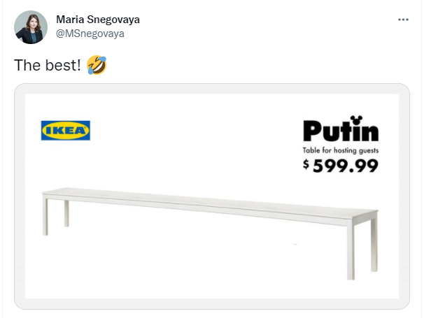 Фото №7 - Ещё больше шуток и мемов про длинный стол, за которым Путин принимает чиновников