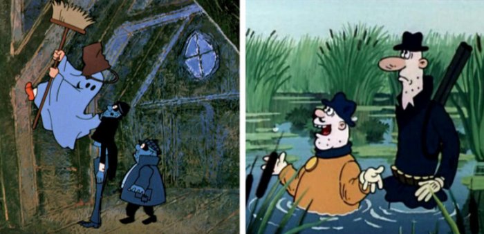 Забавные совпадения в советских мультфильмах