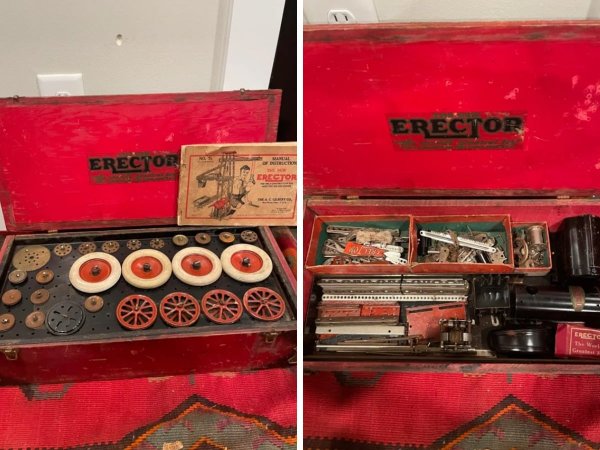 Старый, но очень крутой детский конструктор. Можно собрать 800 разных моделей