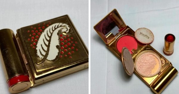 Компактная винтажная косметичка