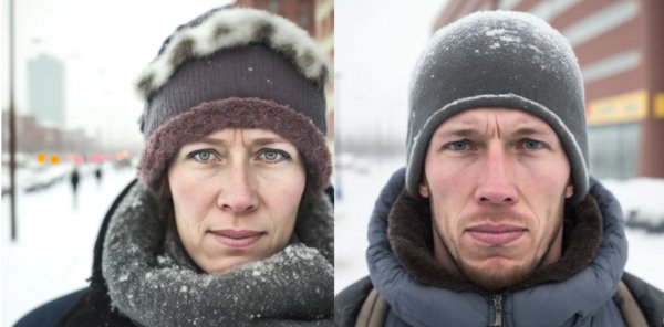 Нейросеть изобразила типичных покупателей магазинов Пятерочка и Перекресток