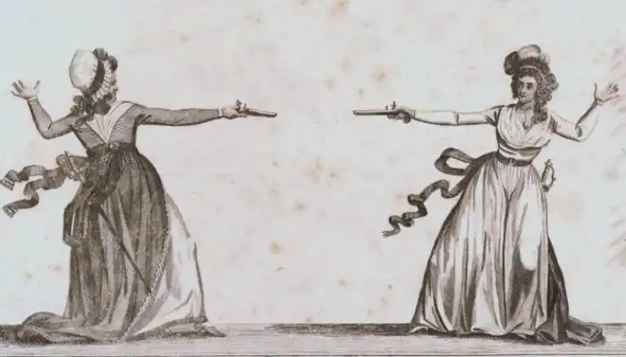 Женские дуэли: как проводились поединки между благородными дамами и почему они были жёстче мужских? Рассказываю подробно