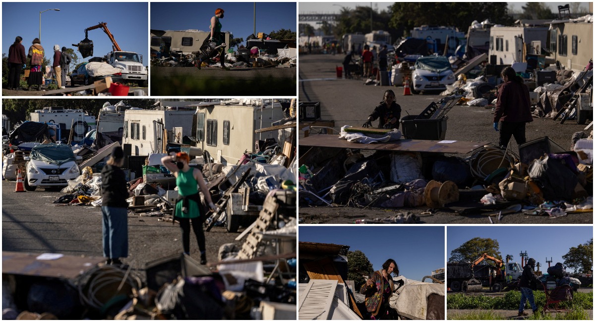 Лагерь бездомных в Окленде расчищен по распоряжению властей города