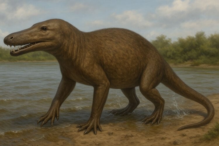 Как эволюционировали животные. Так выглядел предок дельфинов в представлении нейросети. Как эволюционировали животные. Так выглядел предок дельфинов в представлении нейросети. Фото.