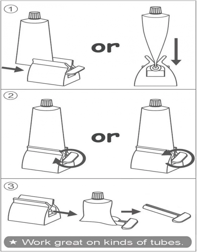 Дозатор зубной пасты.