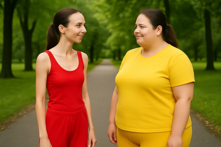 Что вреднее для здоровья: худоба или лишний вес? Ответ ученых может удивить | Источник: AI