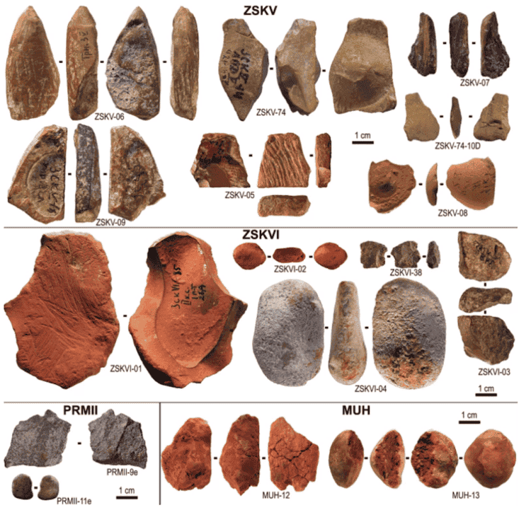 Чем рисовали на стенах древние люди. Таким рисовали неандертальцы. Изображение: Science Advances. Фото.