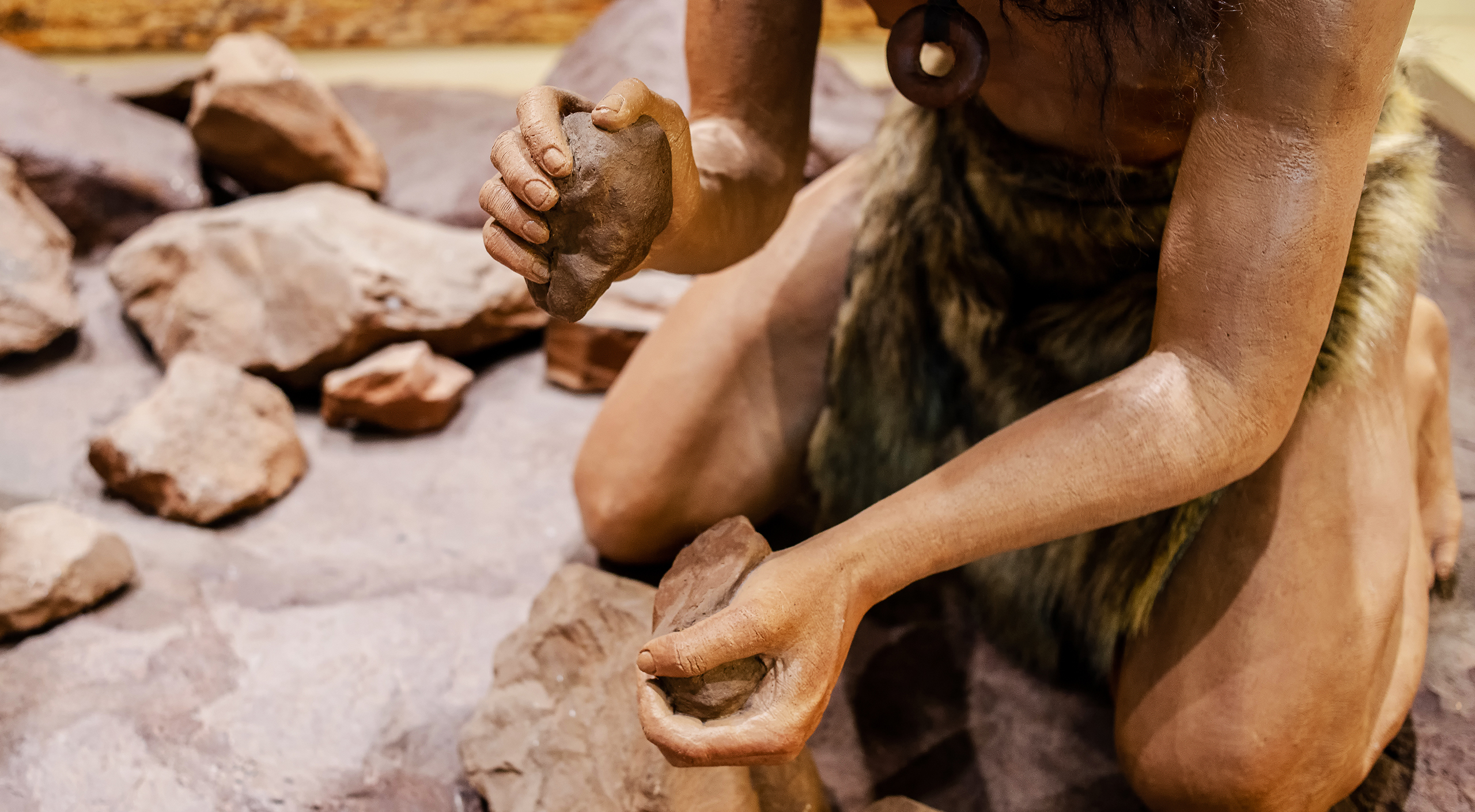 Древние люди, огонь