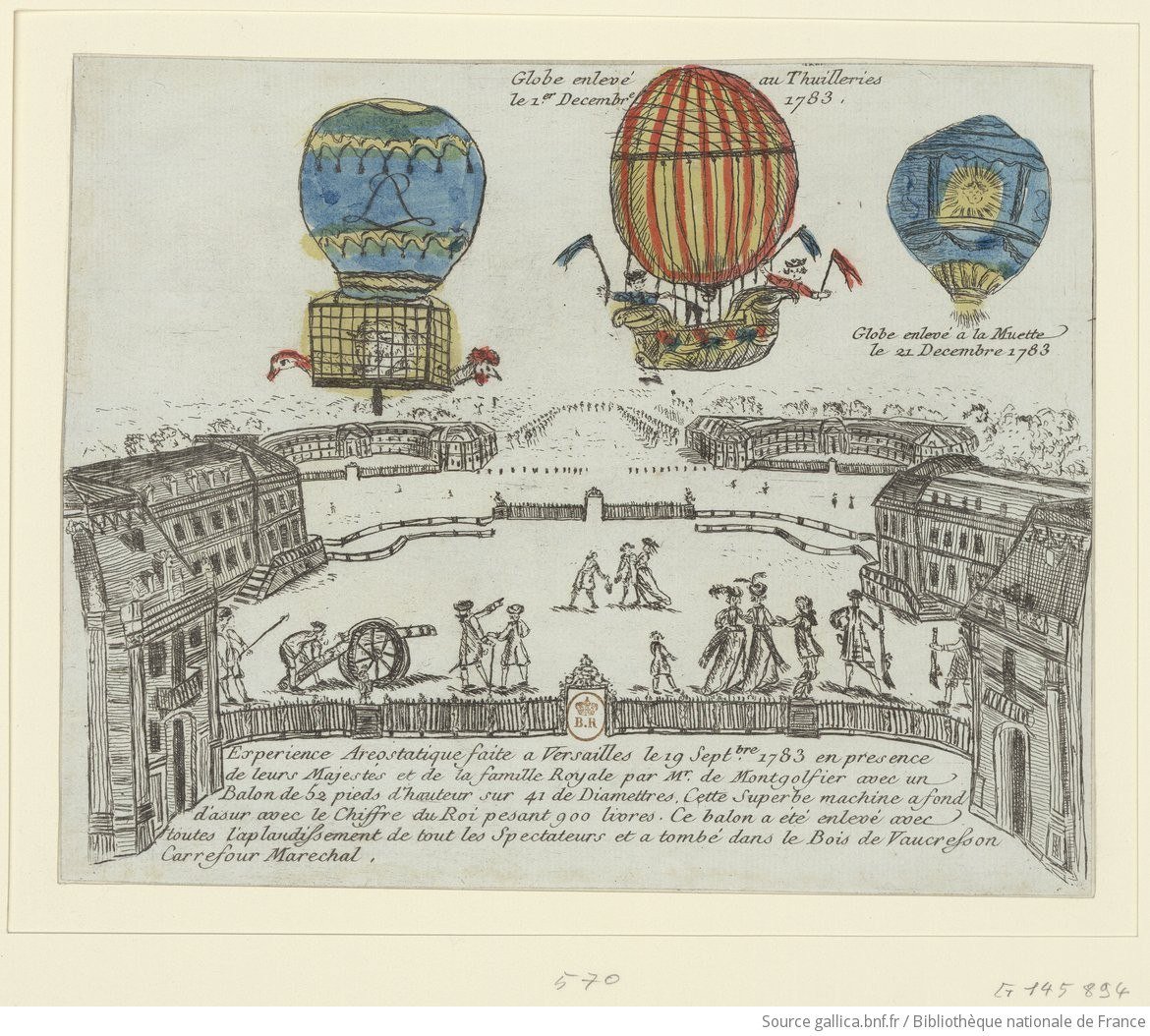 В 1783 году, когда братья Монгольфье запустили первый воздушный шар, Франция впала в коллективное безумие